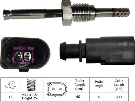 LUCAS LGS7178 - Sensore, Temperatura gas scarico autozon.pro