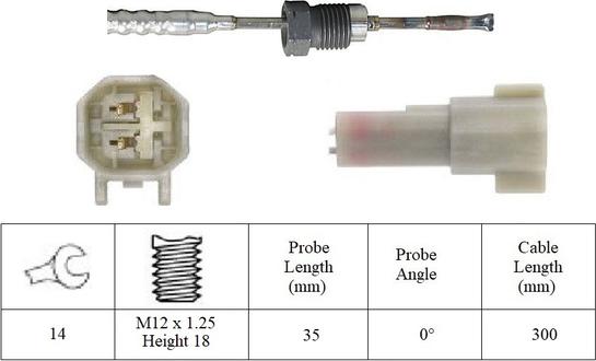 LUCAS LGS7301 - Sensore, Temperatura gas scarico autozon.pro