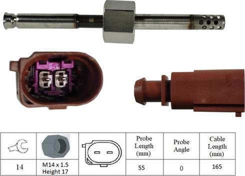 LUCAS LGS7241 - Sensore, Temperatura gas scarico autozon.pro