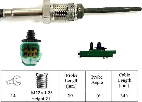 LUCAS LGS7251 - Sensore, Temperatura gas scarico autozon.pro