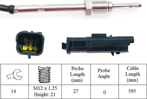 LUCAS LGS7252 - Sensore, Temperatura gas scarico autozon.pro