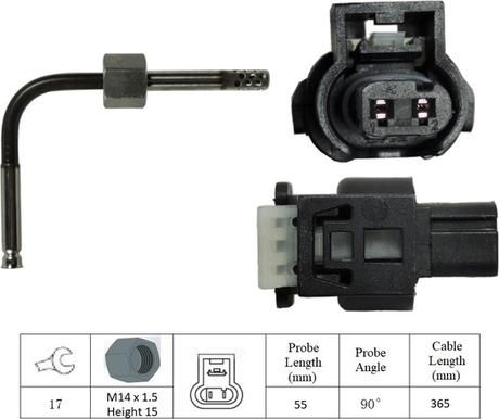 LUCAS LGS7262 - Sensore, Temperatura gas scarico autozon.pro