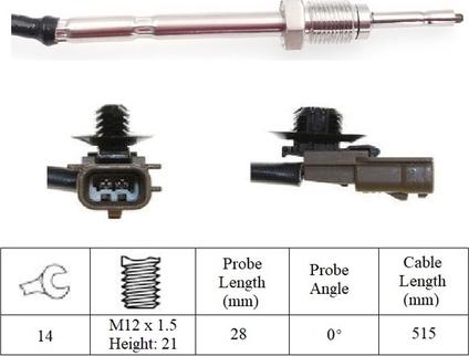 LUCAS LGS7212 - Sensore, Temperatura gas scarico autozon.pro