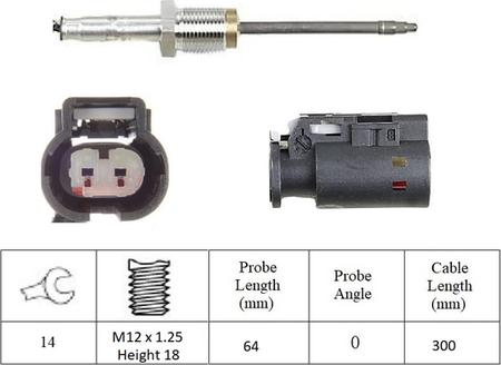 LUCAS LGS7236 - Sensore, Temperatura gas scarico autozon.pro