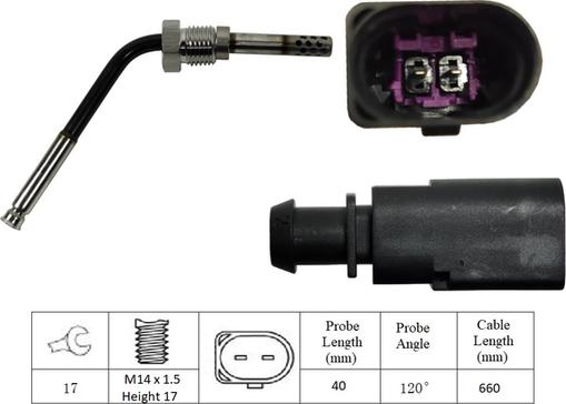 LUCAS LGS7224 - Sensore, Temperatura gas scarico autozon.pro