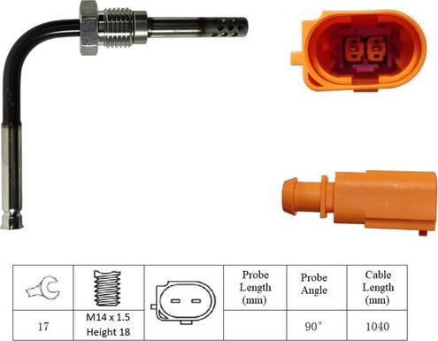 LUCAS LGS7221 - Sensore, Temperatura gas scarico autozon.pro