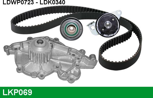 LUCAS LKP069 - Pompa acqua + Kit cinghie dentate autozon.pro