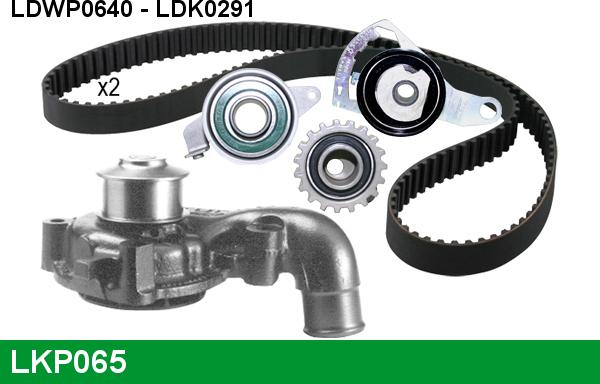 LUCAS LKP065 - Pompa acqua + Kit cinghie dentate autozon.pro