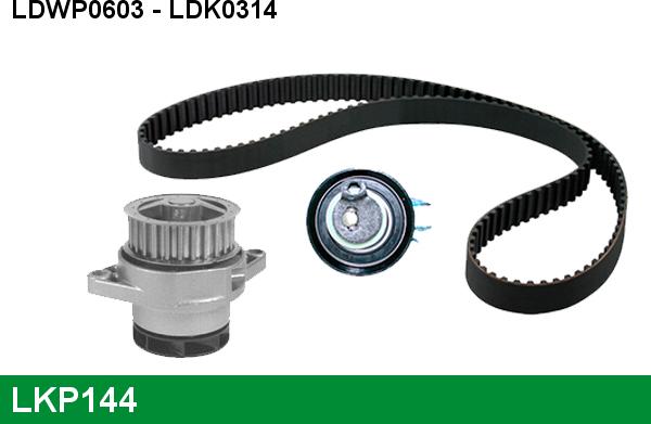 LUCAS LKP144 - Pompa acqua + Kit cinghie dentate autozon.pro