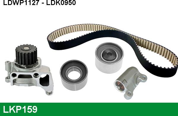 LUCAS LKP159 - Pompa acqua + Kit cinghie dentate autozon.pro