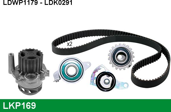 LUCAS LKP169 - Pompa acqua + Kit cinghie dentate autozon.pro