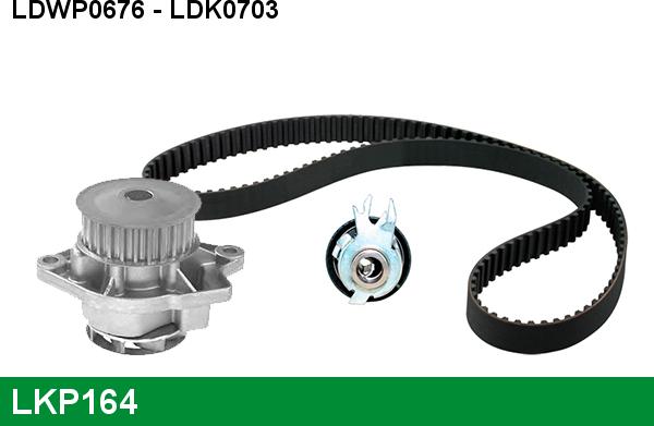 LUCAS LKP164 - Pompa acqua + Kit cinghie dentate autozon.pro