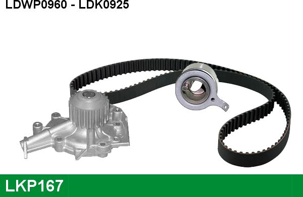 LUCAS LKP167 - Pompa acqua + Kit cinghie dentate autozon.pro