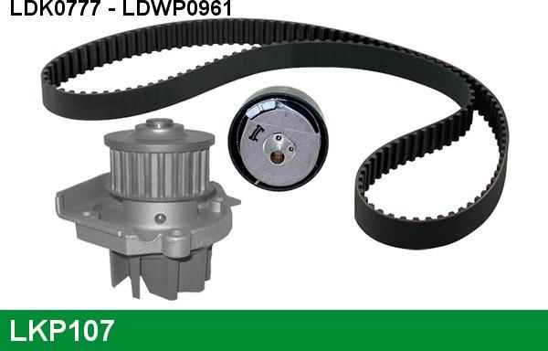 LUCAS LKP107 - Pompa acqua + Kit cinghie dentate autozon.pro