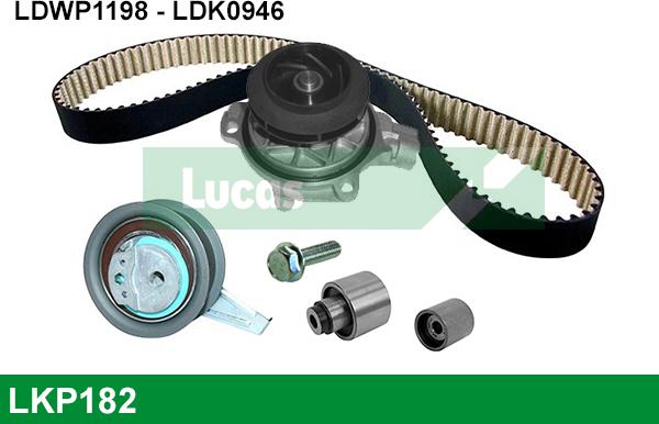 LUCAS LKP182 - Pompa acqua + Kit cinghie dentate autozon.pro