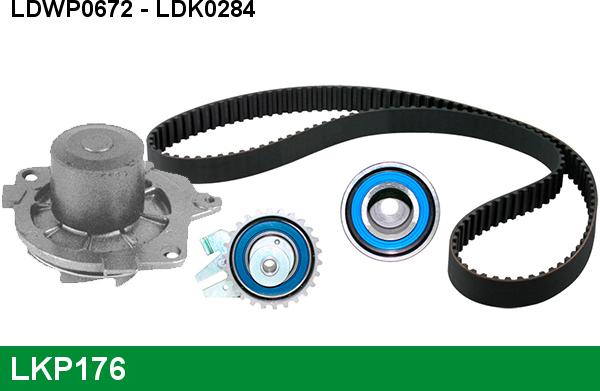 LUCAS LKP176 - Pompa acqua + Kit cinghie dentate autozon.pro