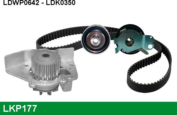 LUCAS LKP177 - Pompa acqua + Kit cinghie dentate autozon.pro