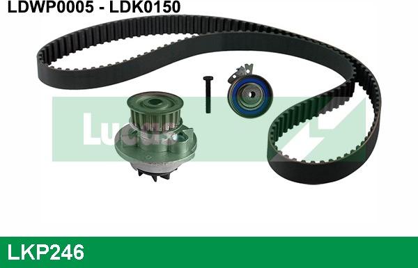 LUCAS LKP246 - Pompa acqua + Kit cinghie dentate autozon.pro