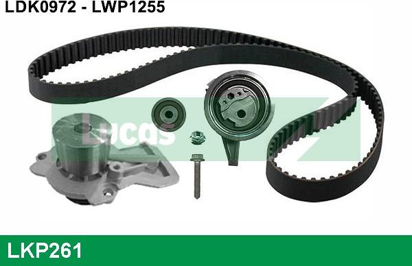 LUCAS LKP261 - Pompa acqua + Kit cinghie dentate autozon.pro