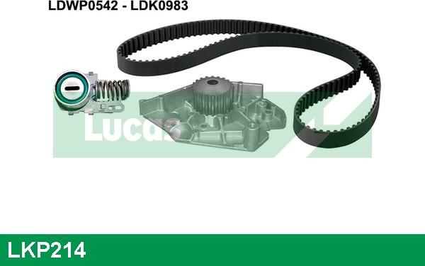 LUCAS LKP214 - Pompa acqua + Kit cinghie dentate autozon.pro