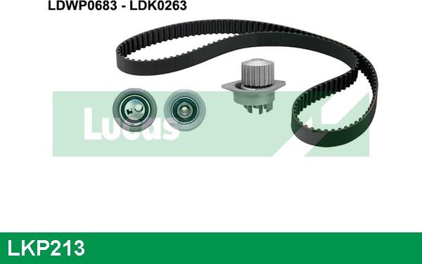 LUCAS LKP213 - Pompa acqua + Kit cinghie dentate autozon.pro