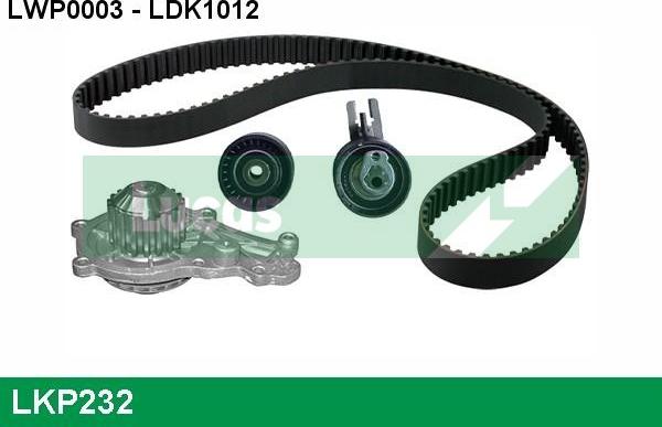 LUCAS LKP232 - Pompa acqua + Kit cinghie dentate autozon.pro