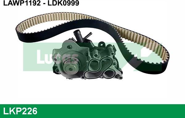 LUCAS LKP226 - Pompa acqua + Kit cinghie dentate autozon.pro