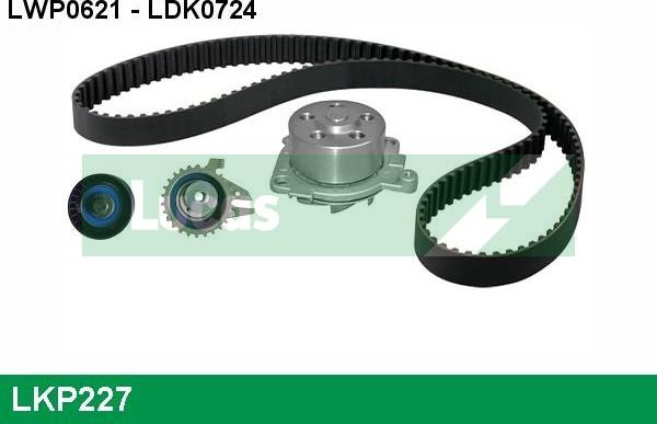 LUCAS LKP227 - Pompa acqua + Kit cinghie dentate autozon.pro