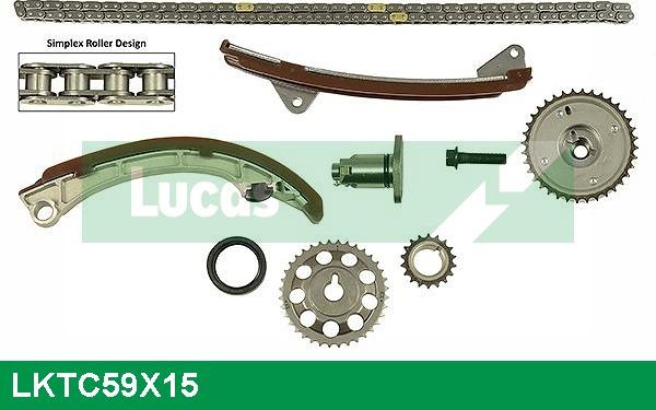 LUCAS LKTC59X15 - Kit catena distribuzione autozon.pro