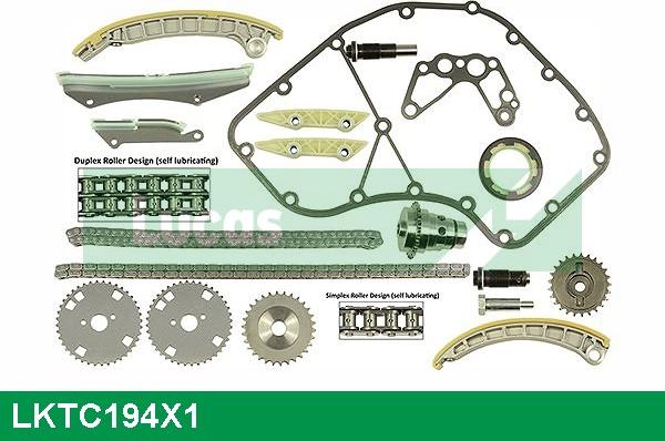 LUCAS LKTC194X1 - Kit catena distribuzione autozon.pro