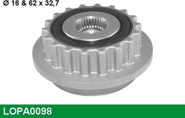 LUCAS LOPA0098 - Puleggia cinghia, Alternatore autozon.pro