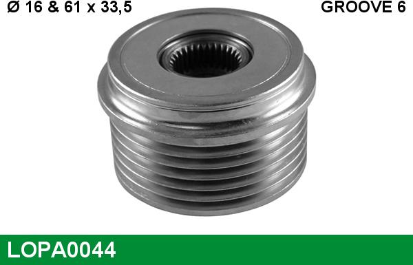 LUCAS LOPA0044 - Puleggia cinghia, Alternatore autozon.pro