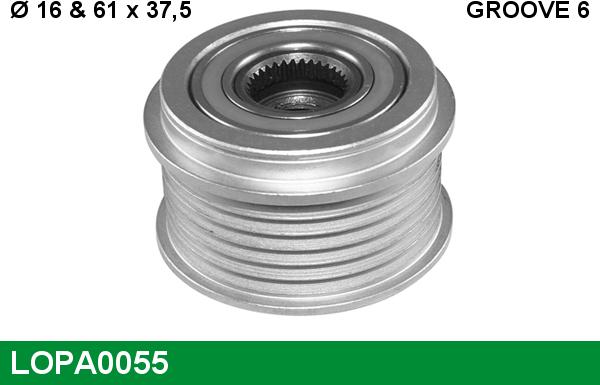 LUCAS LOPA0055 - Puleggia cinghia, Alternatore autozon.pro