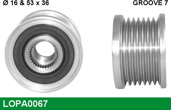 LUCAS LOPA0067 - Puleggia cinghia, Alternatore autozon.pro