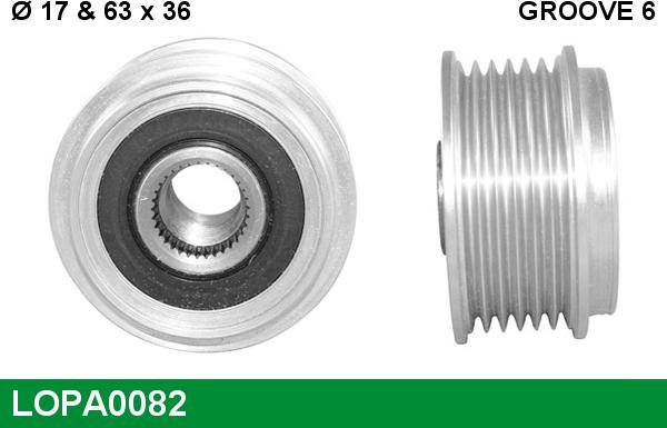 LUCAS LOPA0082 - Puleggia cinghia, Alternatore autozon.pro