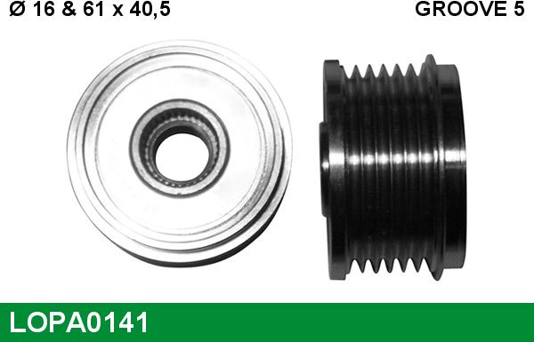 LUCAS LOPA0141 - Puleggia cinghia, Alternatore autozon.pro