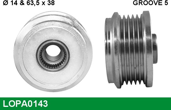 LUCAS LOPA0143 - Puleggia cinghia, Alternatore autozon.pro