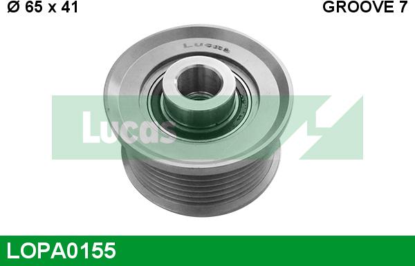 LUCAS LOPA0155 - Puleggia cinghia, Alternatore autozon.pro