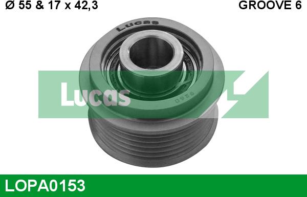 LUCAS LOPA0153 - Puleggia cinghia, Alternatore autozon.pro