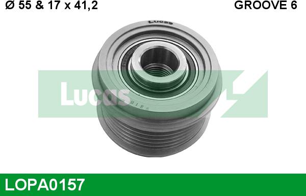 LUCAS LOPA0157 - Puleggia cinghia, Alternatore autozon.pro