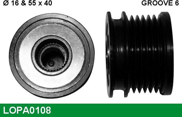 LUCAS LOPA0108 - Puleggia cinghia, Alternatore autozon.pro