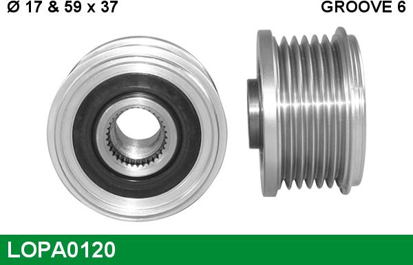 LUCAS LOPA0120 - Puleggia cinghia, Alternatore autozon.pro