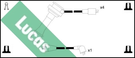 LUCAS LUC4491 - Kit cavi accensione autozon.pro