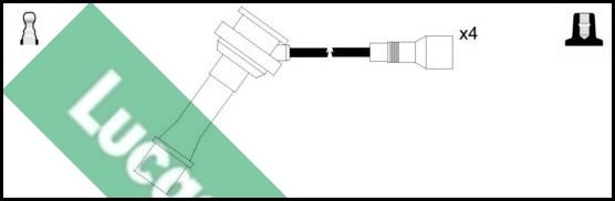 LUCAS LUC4549 - Kit cavi accensione autozon.pro