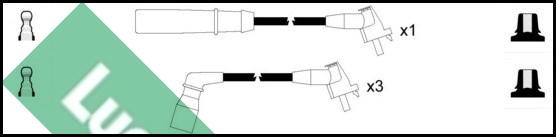 LUCAS LUC4551 - Kit cavi accensione autozon.pro