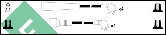 LUCAS LUC4503 - Kit cavi accensione autozon.pro