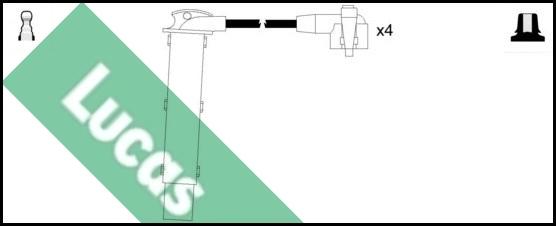 LUCAS LUC4625 - Kit cavi accensione autozon.pro