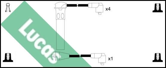 LUCAS LUC4362 - Kit cavi accensione autozon.pro