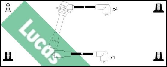 LUCAS LUC4305 - Kit cavi accensione autozon.pro