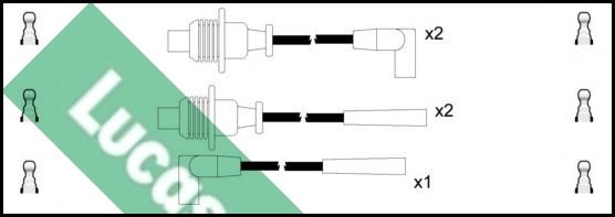 LUCAS LUC4225 - Kit cavi accensione autozon.pro